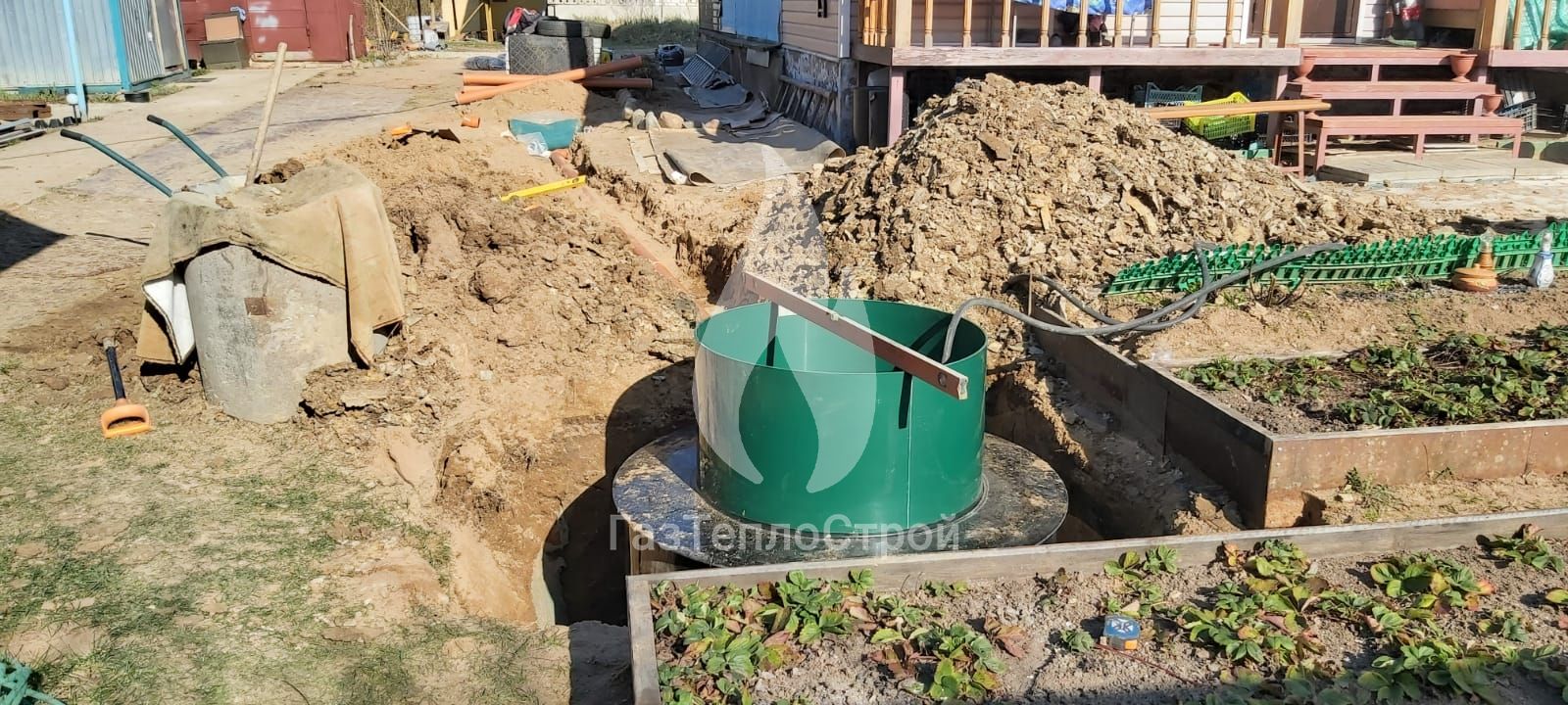 Изображение Биореактора Zorde установленного в землю