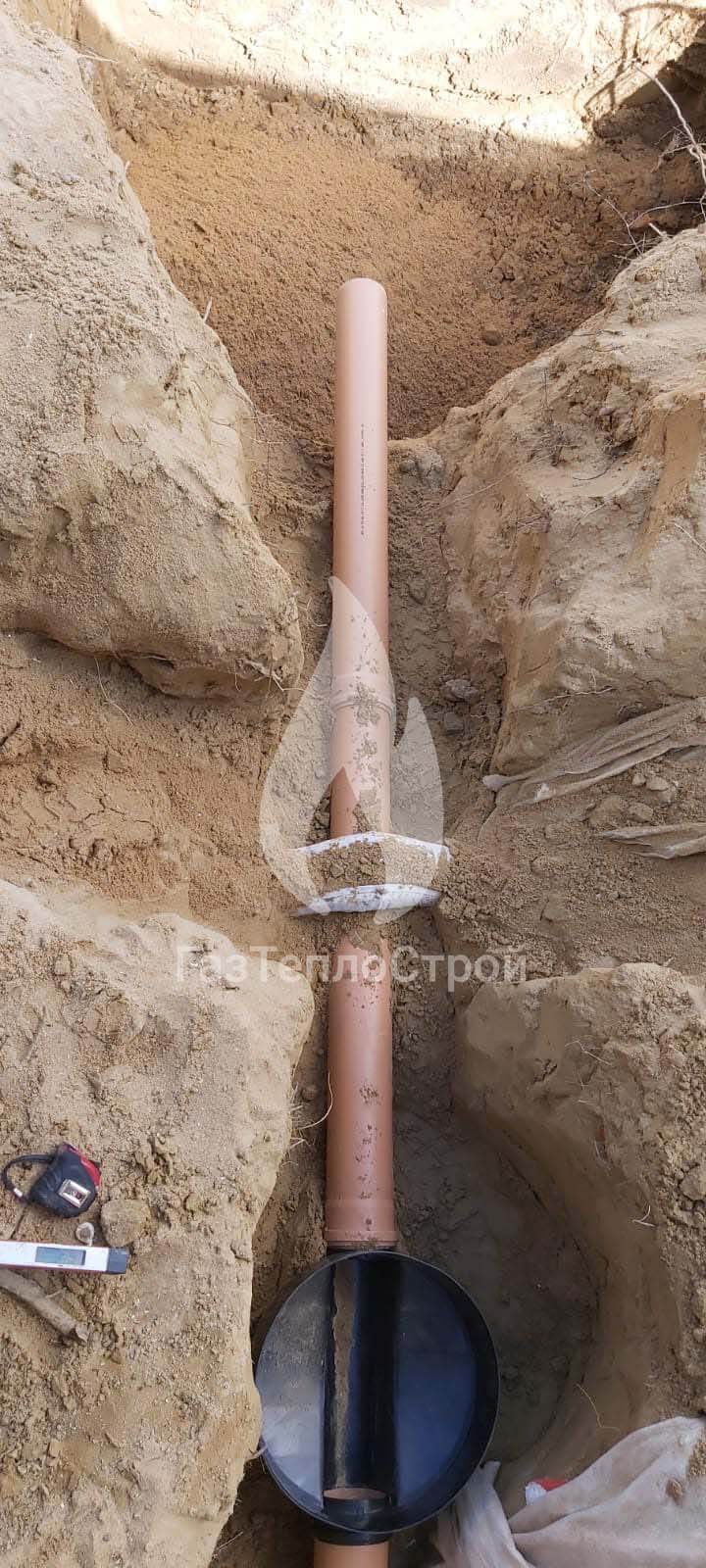 Изображение монтажных работ септика Biopurit 5
